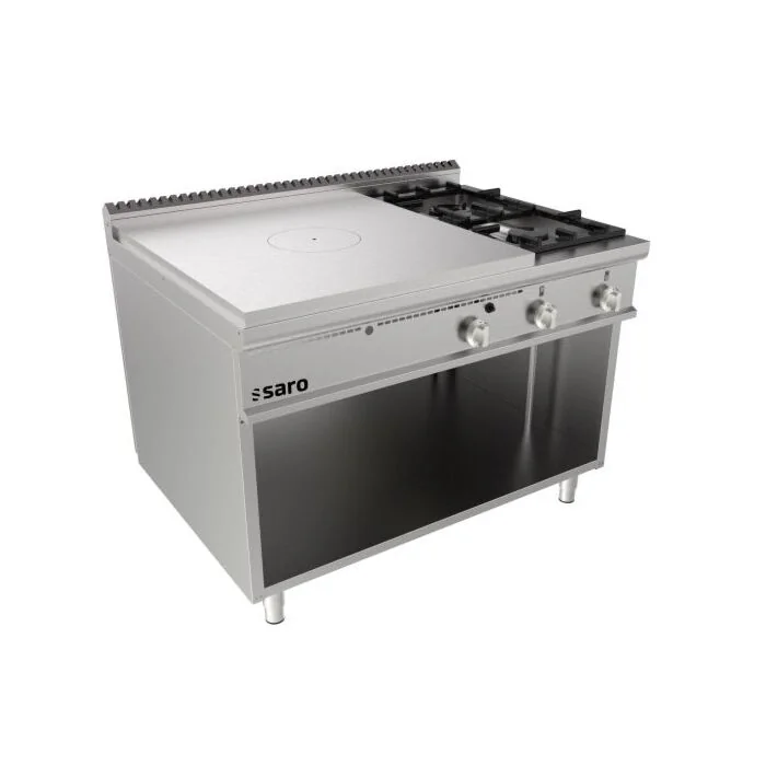 SARO Glühplattenherd offener Unterbau +2 Brenner Modell