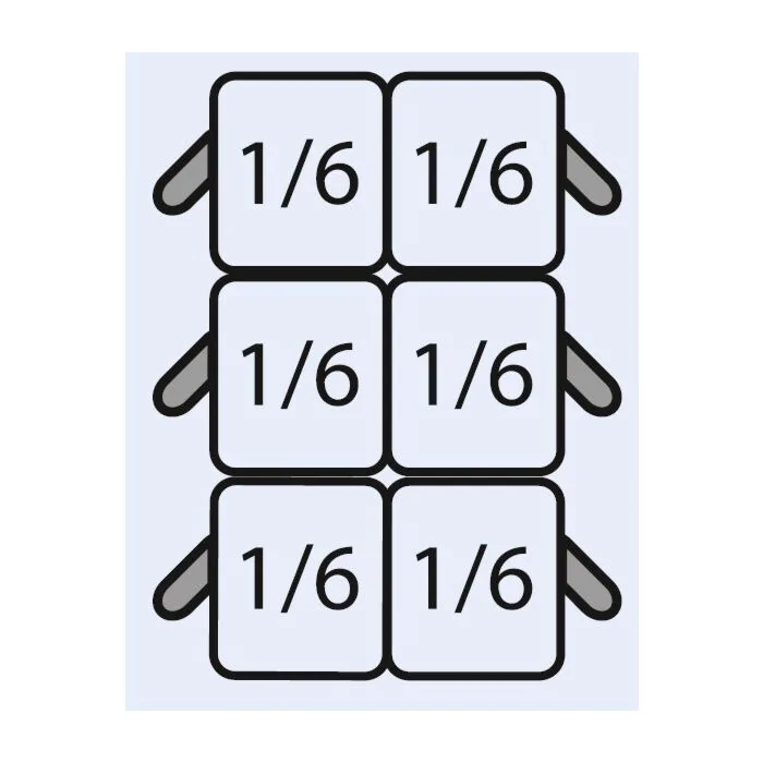 SARO  Nudelkorbset: 6 x 1/6 GN