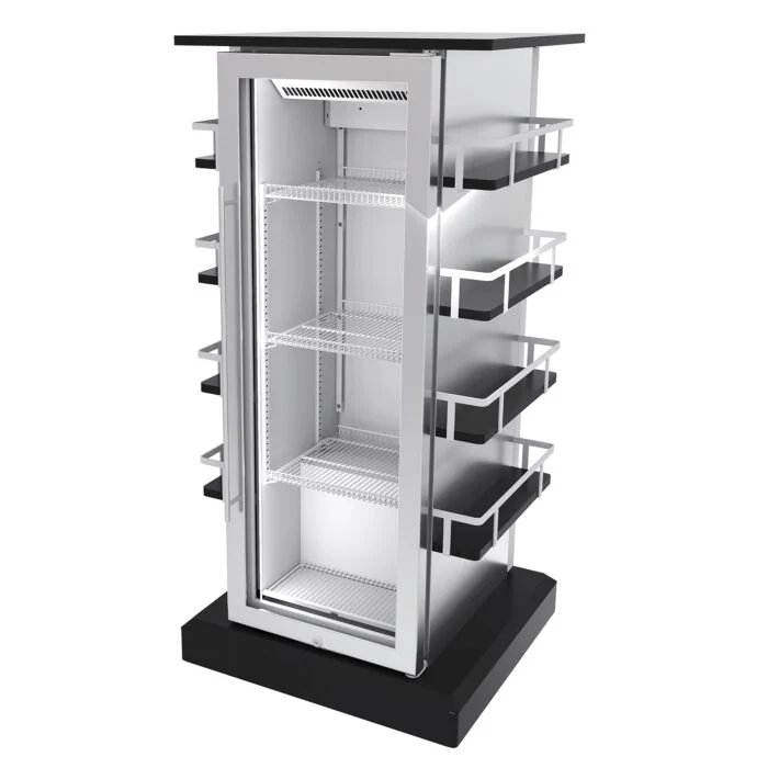 NordCap Glastürkühlschrank CC90 mit Umluftkühlung