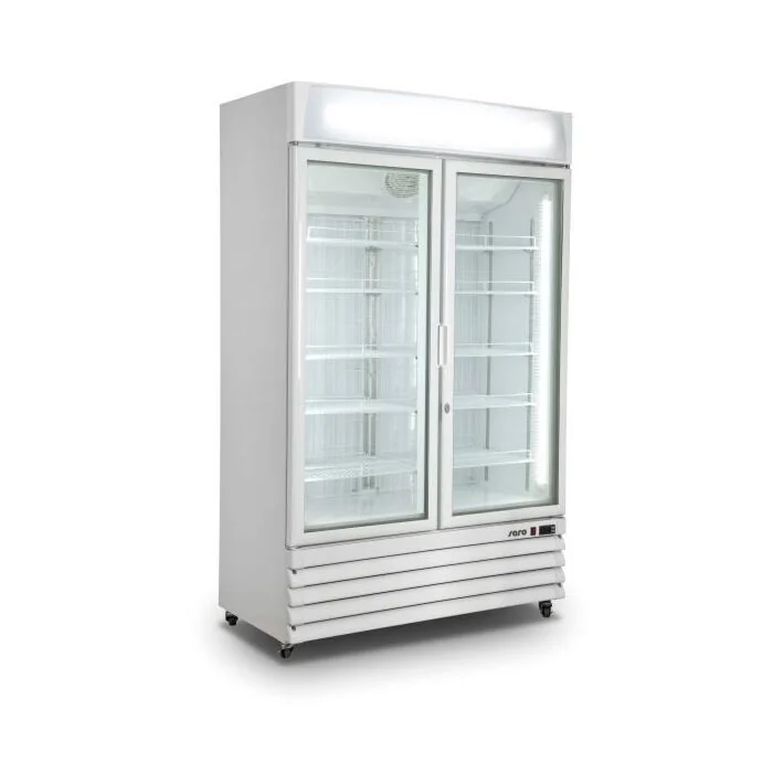SARO Kühlschrank, 2 Glastüren - weiß, Modell G 885