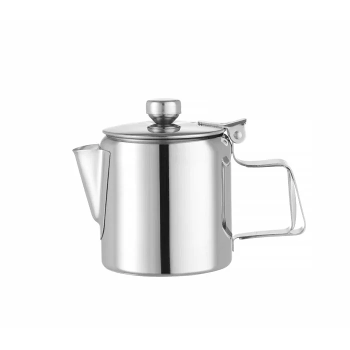 Hendi Kaffee-/Teekanne mit Klappdeckel, 0,9 L, ø 120 x (H) 158 mm