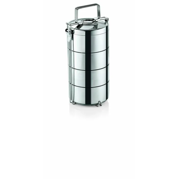 WAS Thermoetagentransportbehälter mit 3Speiseeinsätzen á 0,6 Liter Edelstahl