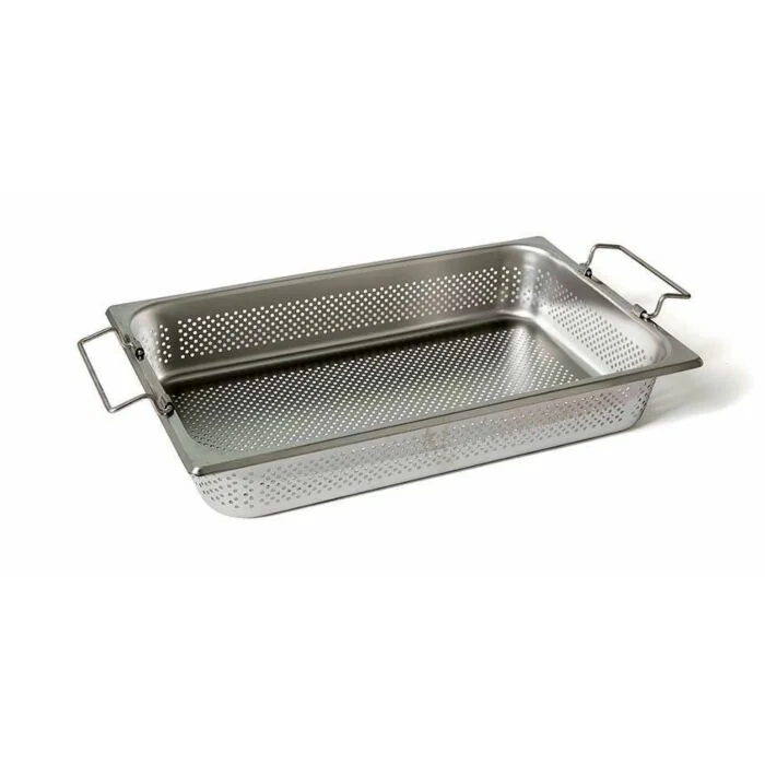 Rieber GastroNorm-Behälter GN 1/1 - 90 mm gelocht mit Stapelklappgriff