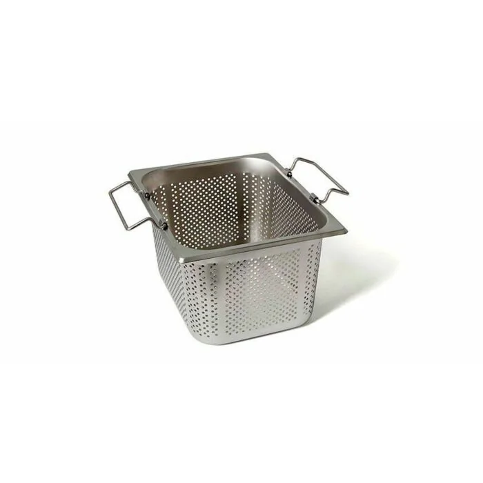Rieber GastroNorm-Behälter GN 1/2 - 190 mm gelocht mit Stapelklappgriff