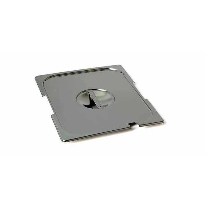 Rieber GastroNorm-Behälter GN 1/2 Flachdeckel mit Löffel/Griff-Ausschnitt