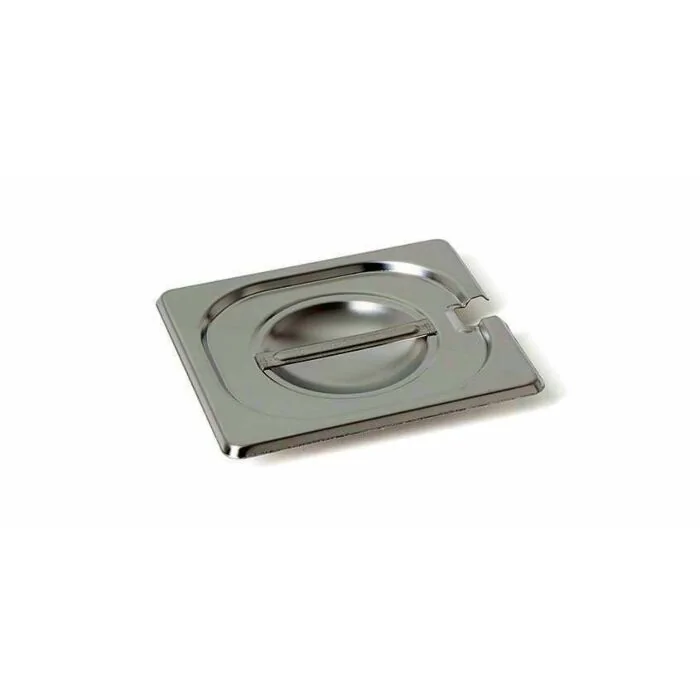 Rieber GastroNorm-Behälter GN 1/6 Flachdeckel mit Löffel Ausschnitt