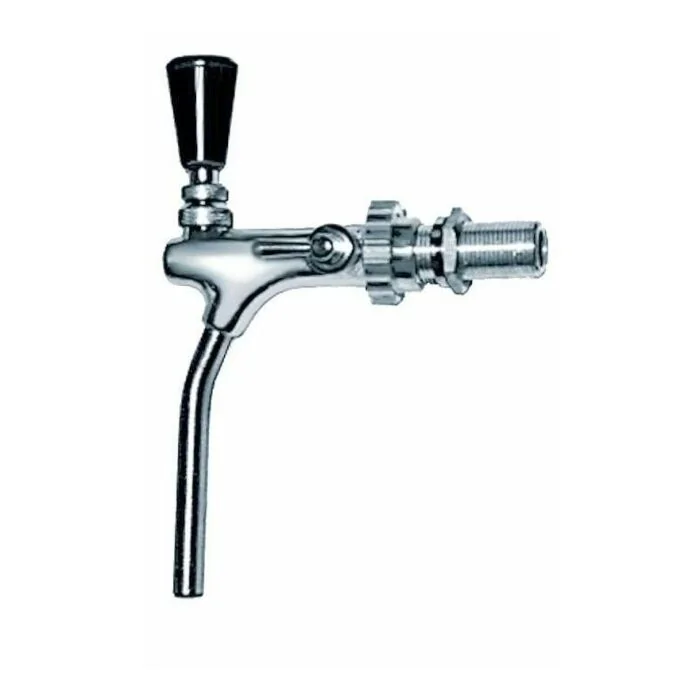 Hagola Kolben-Schankhahn Edelstahl poliert