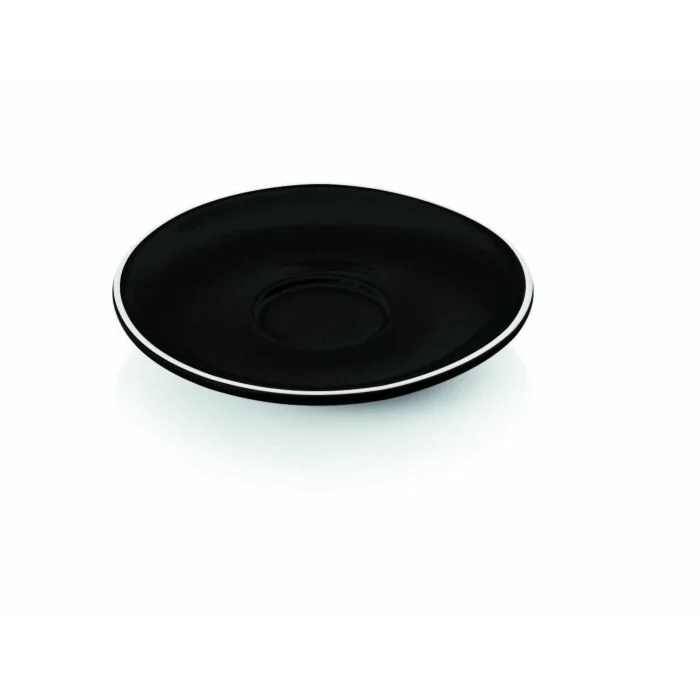 WAS 6 Stk. Espresso Untertasse Italia Black für 4998 009,Porzellan