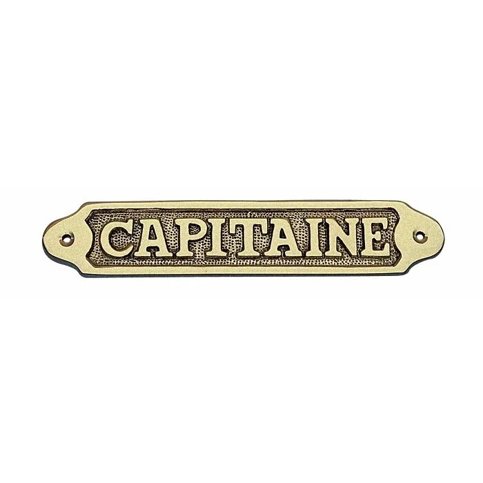 Sea Club Türschild Capitaine 19 x 3,5 cm