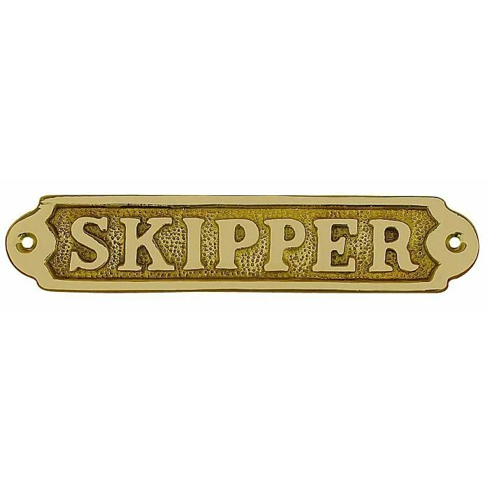 Sea Club Türschild Skipper