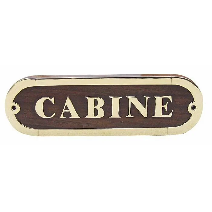 Sea Club Türschild Cabine Holz