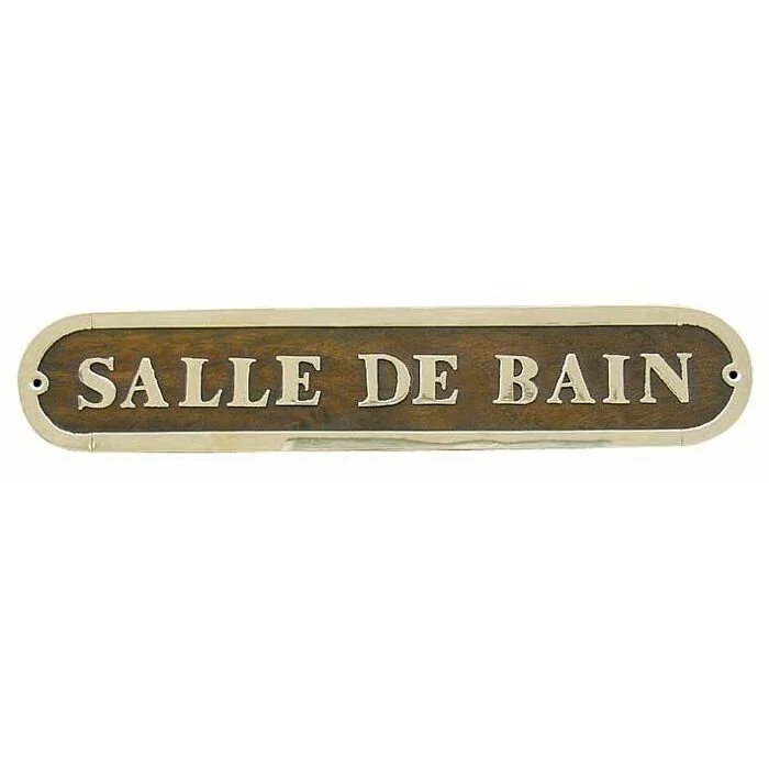 Sea Club Türschild Salle De Bain Holz