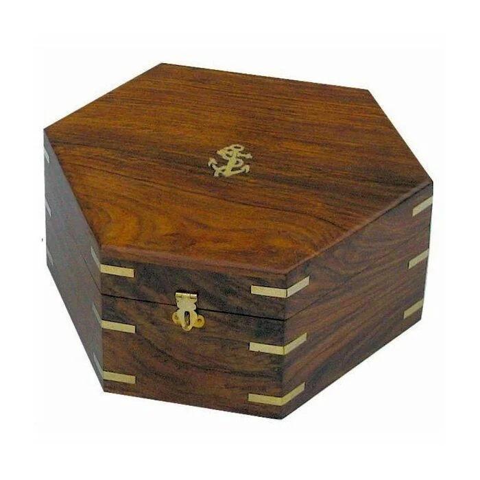 Sea Club Holzbox für Sextant 25 x 22 x 11 cm