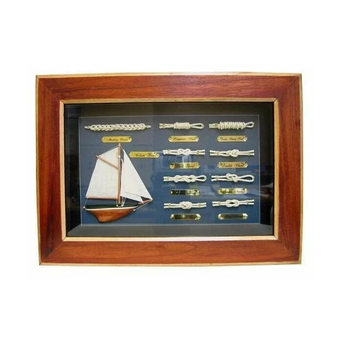SeaClub Knotentafel 36 x 26 cm Holz