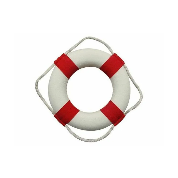 SeaClub Rettungring rot/weiß 14 cm