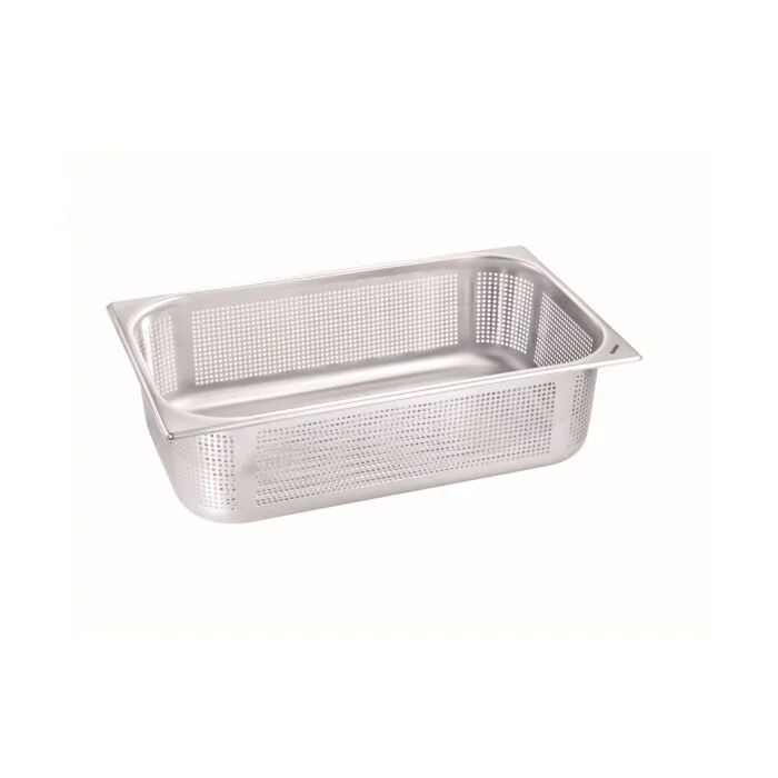 B.PRO Gastronorm-Kocheinsatz 8,0 Liter Edelstahl Gelocht GN 1/1-60 mm