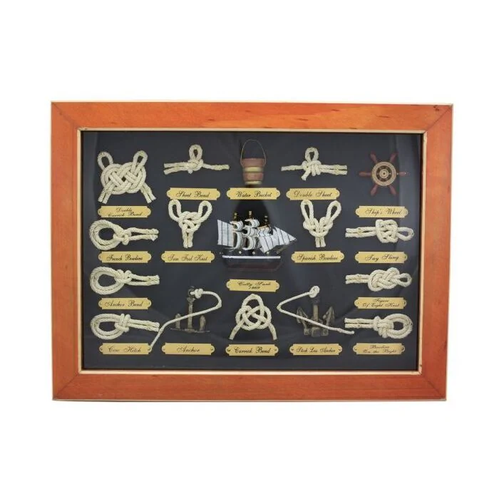 Knotentafel hinter Glas Englisch 3,5 cm von SeaClub