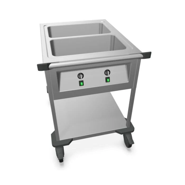 B.PRO Speisenausgabewagen SAW 2 Beheizt Offen