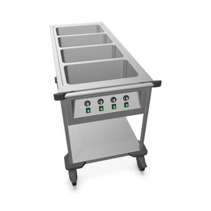 B.PRO Speisenausgabewagen SAW 4 Beheizt Offen