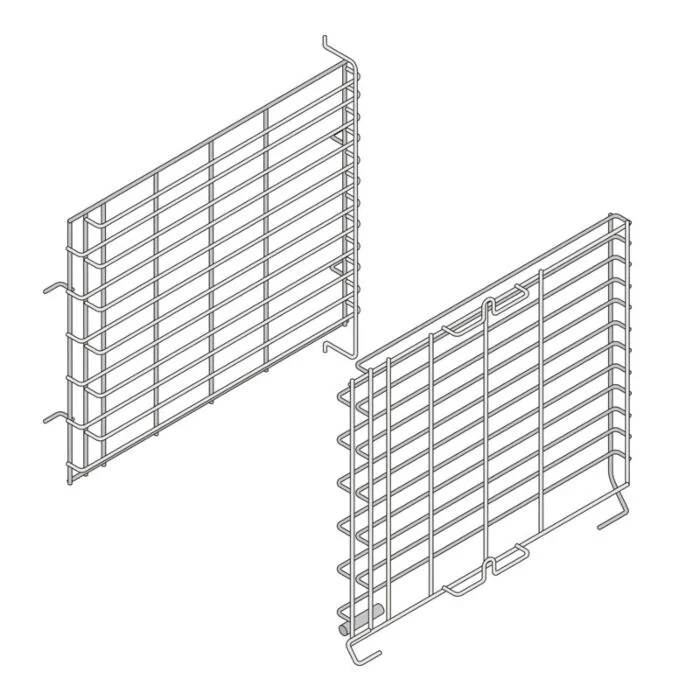 RATIONAL Einhängegestell Typ XS 6-2/3, 6x2/3GN, 46 mm Schienenabstand, Musterbild