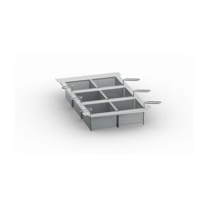 Rational iVario 6 Portionskörbe gelocht mit Rahmen für Typ 2-S