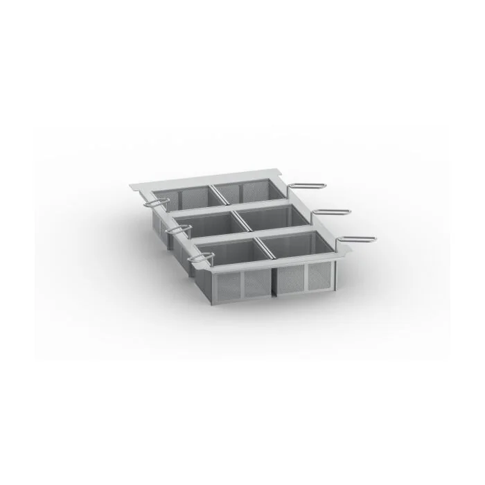 Rational iVario 6 Portionskörbe zum Frittieren mit Rahmen für Typ 2-S