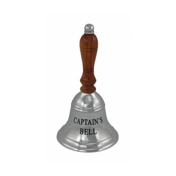 Sea Club Handglocke Captains Bell vernickelt