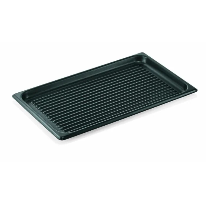 WAS GN Blech 1/1 mit PTFE Antihaftbeschichtung gerillt Aluminium