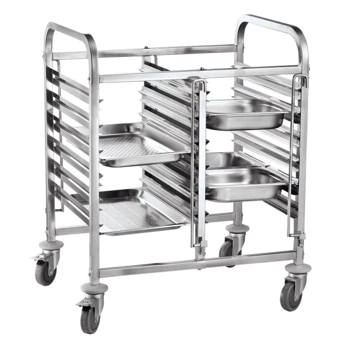 Hendi Transportwagen doppelt - 12 x GN 1/1, 740 x 550 x (H) 940 mm