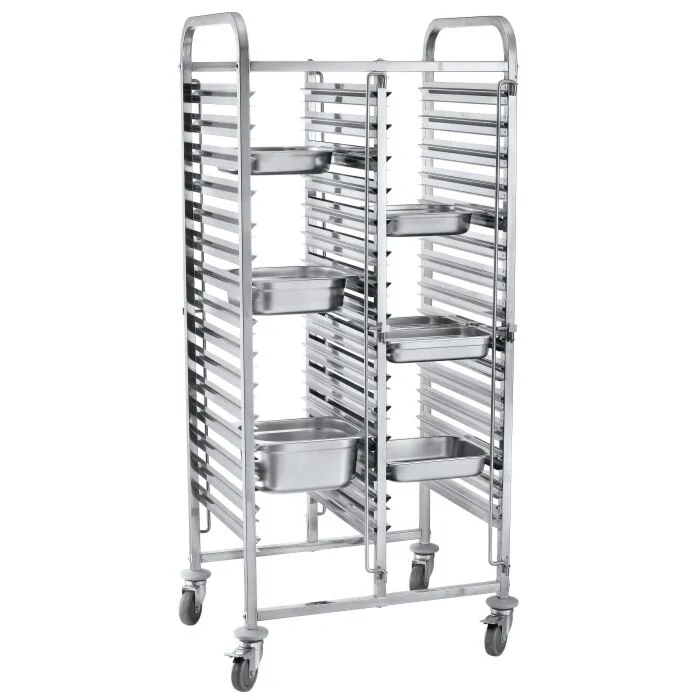 Hendi Transportwagen doppelt  - 30 x GN 1/1, 740 x 550 x (H) 940 mm
