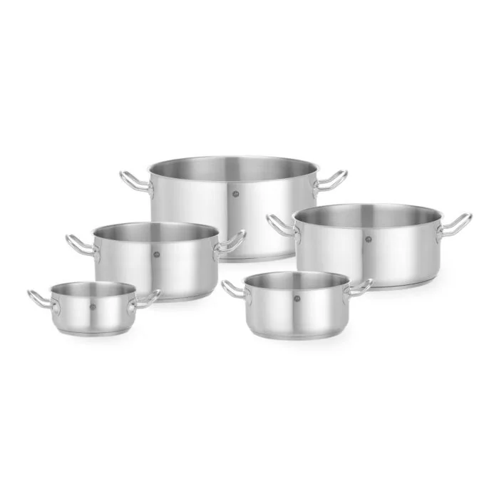 Hendi Bratentopf - ohne Deckel, Kitchen Line, 4,9 L, ø 240 x (H) 110 mm