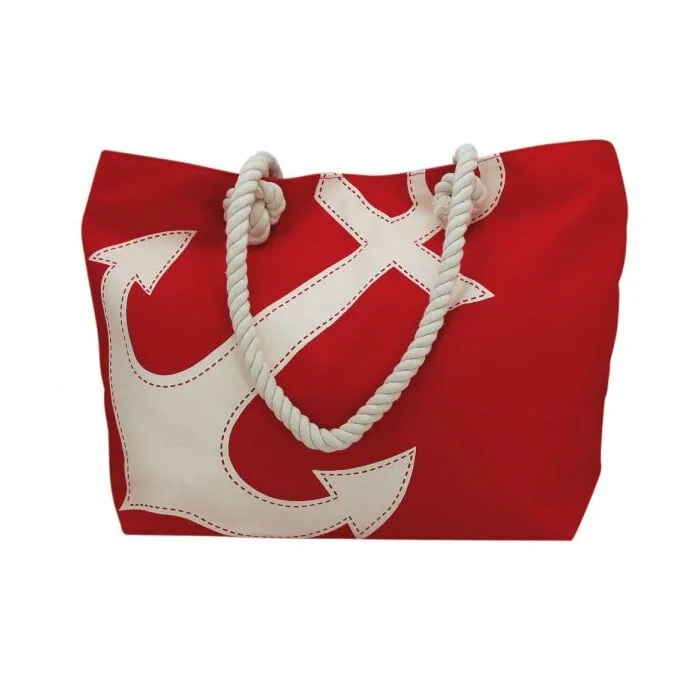 SeaClub Shopping-Tasche rot mit Ankerdruck Hauptbild