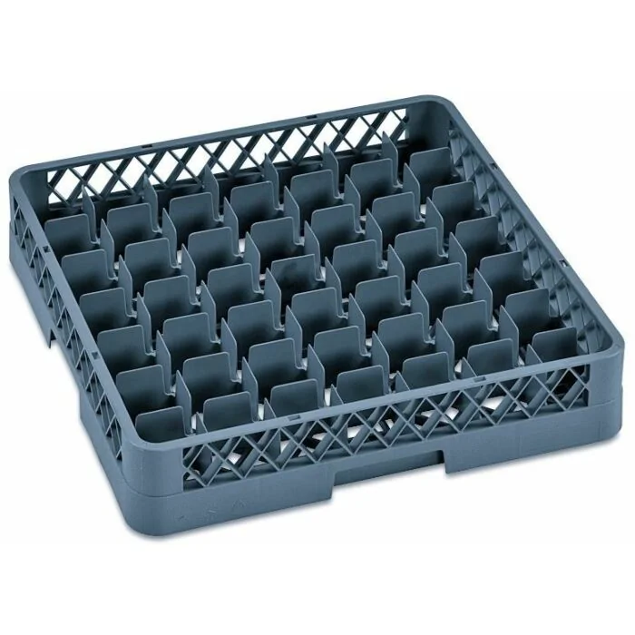 WAS Gläserkorb Dish Rack 98 mit 49 Einteilungen,50 x 50 x 10 cm Polypropylen