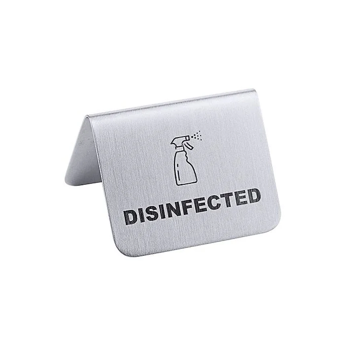 Contacto Aufsteller DISINFECTED