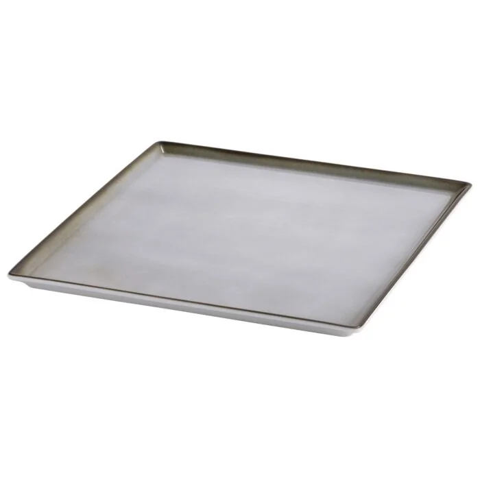 Frilich RAISER OAK Frischeplatte - Porzellanplatte, 330 x 330 mm grau