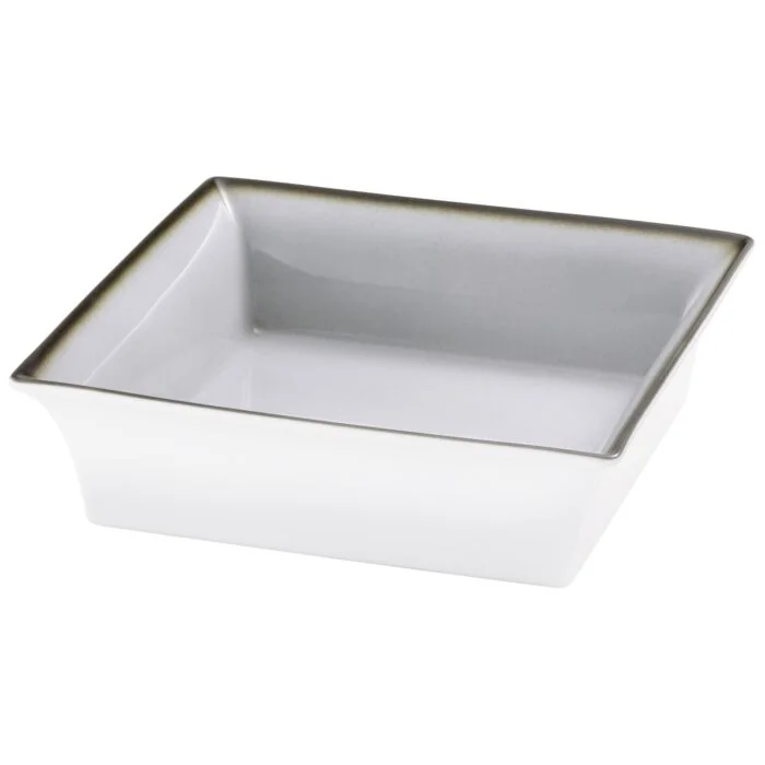 Frilich RAISER OAK Frischeschale - Porzellanschale 250 x 250 mm, grau