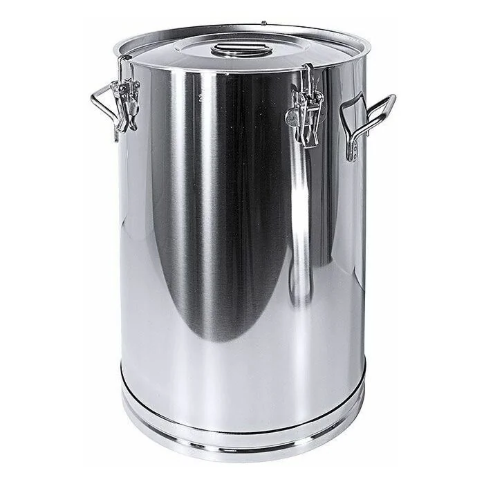 Behälter 3008 mit Deckel, Edelstahl 50 l