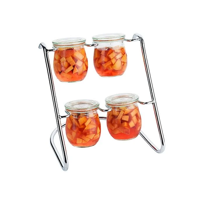 Contacto Serviergestell mit Tulpengläser von Weck