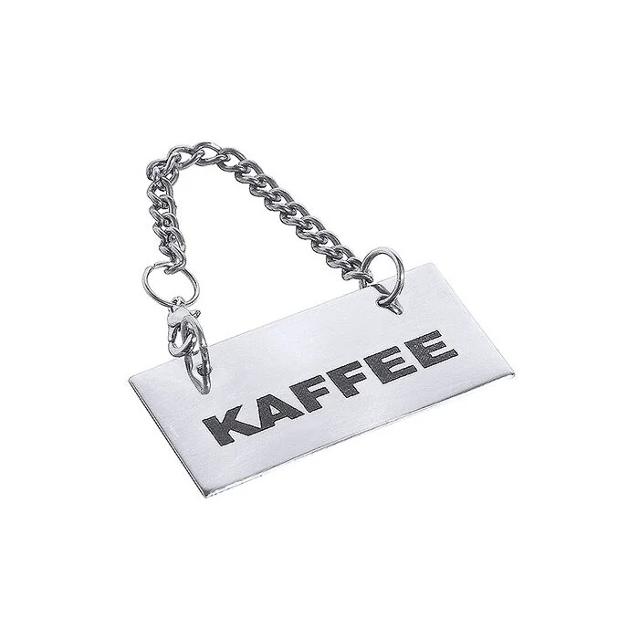 Contacto Schild für Kannen, Kaffee