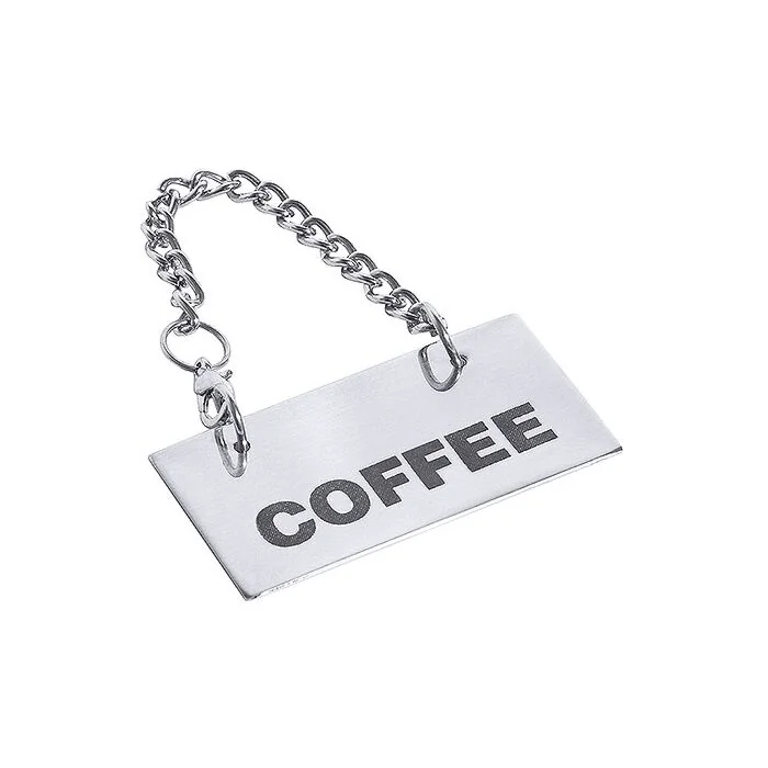 Contacto Schild für Kannen, Coffee