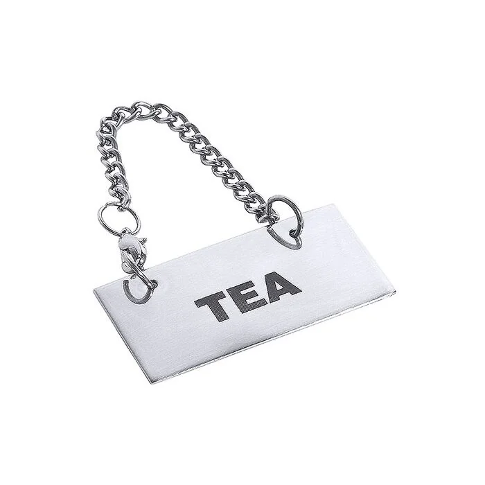 Contacto Schild für Kannen, Tea