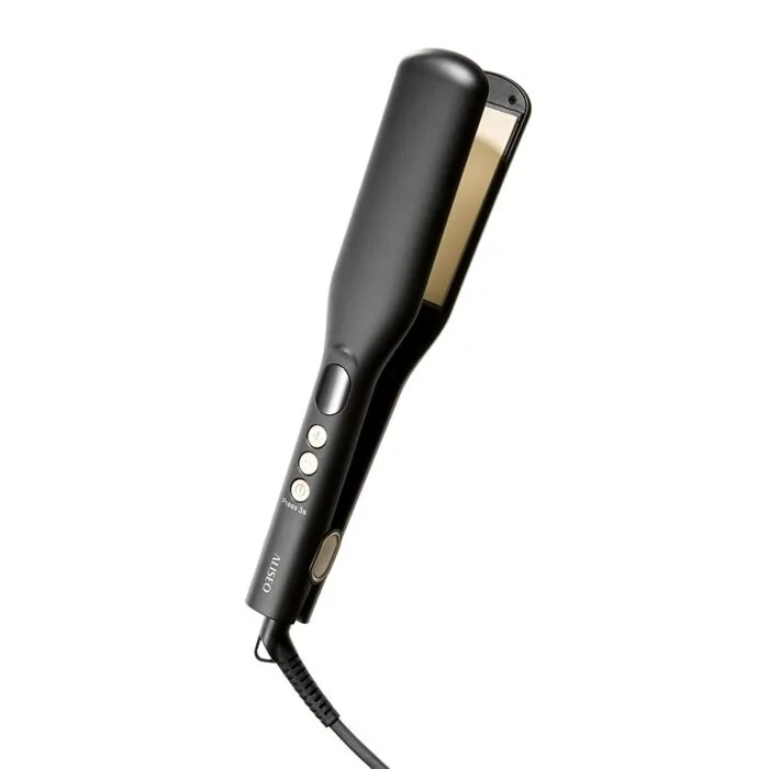 ALISEO Haarglätter AUREA SLEEK in Schwarz-Matt/Gold – Gesamtansicht