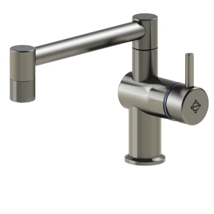 Echtermann Einloch-Einhebel-Mischbatterie 1/2 Zoll mit flachem Auslauf, A=350 mm H=110 mm