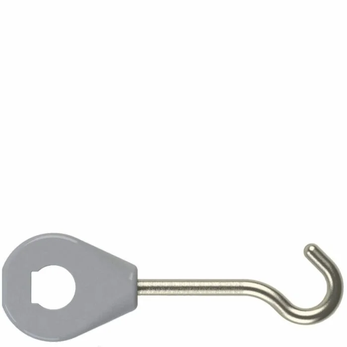 armag Brausehalter Pa66/VA grau mit Ring und VA-Schraube M8 X36.253.12.41