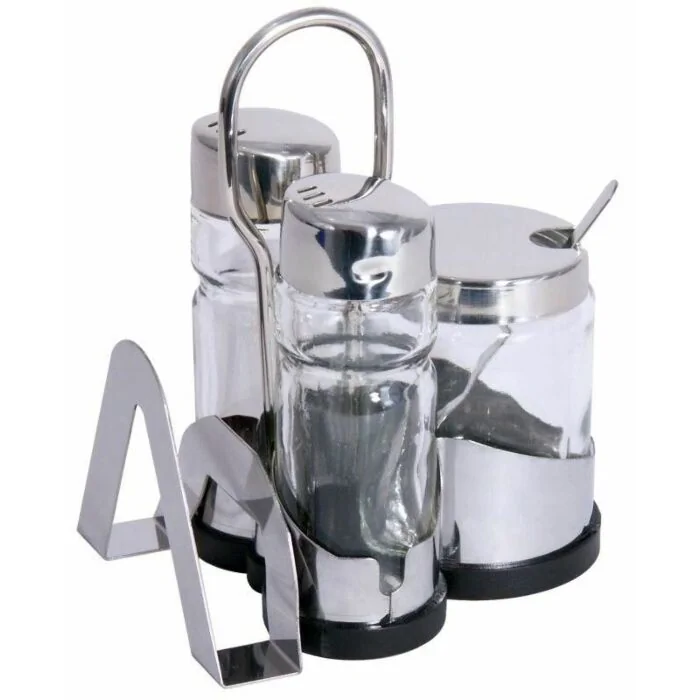 Contacto Menage, 3-tlg. mit Serviettenhalter