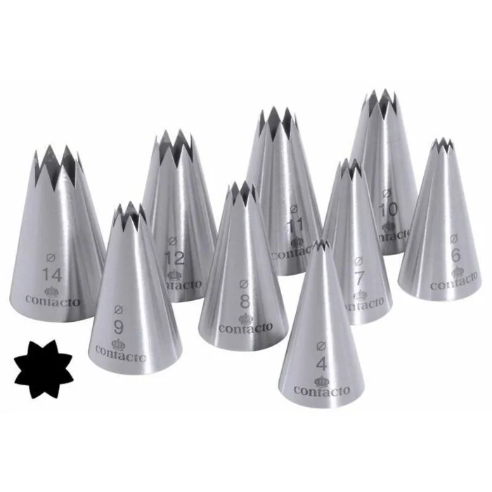 Contacto Sterntüllensatz, Edelstahl