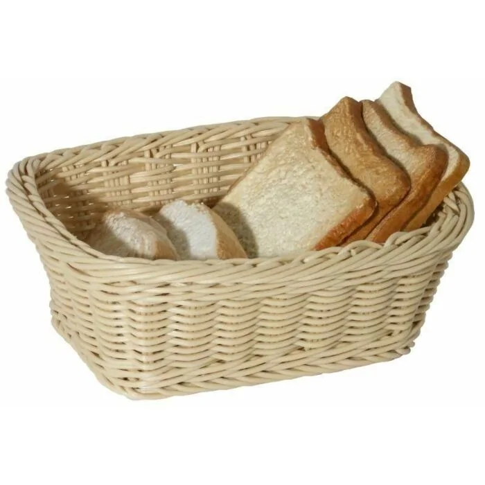 Contacto Polyrattan-Korb, rechteckig