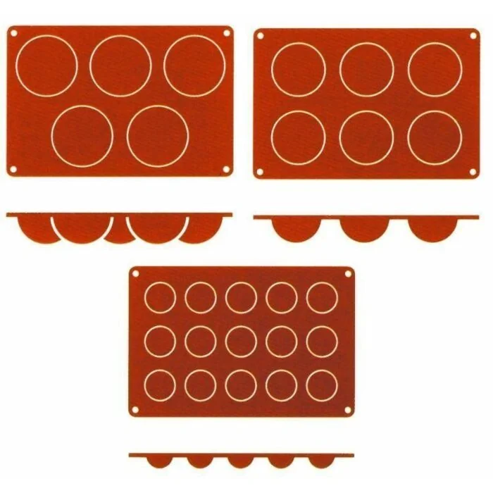 Contacto Silikon-Backmatte, Halbkugel, 5 Formen