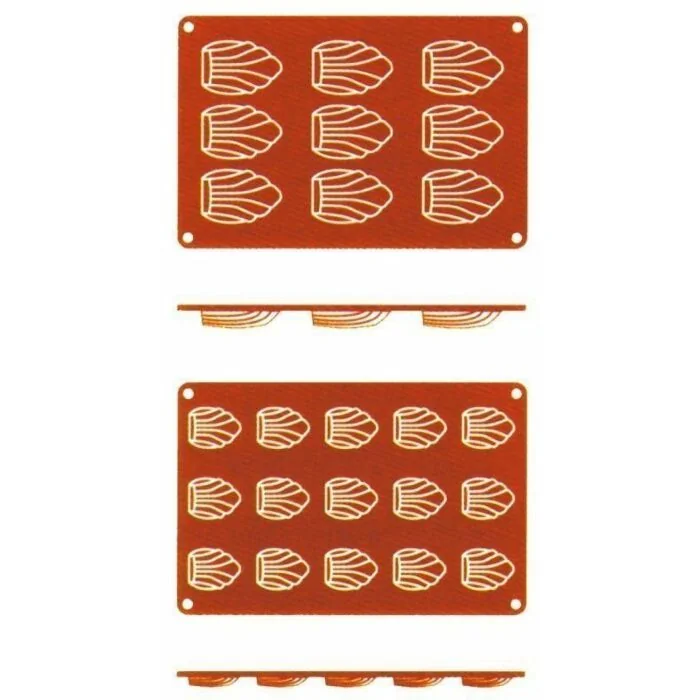 Contacto Silikon-Backmatte, Madeleine, 15 Formen