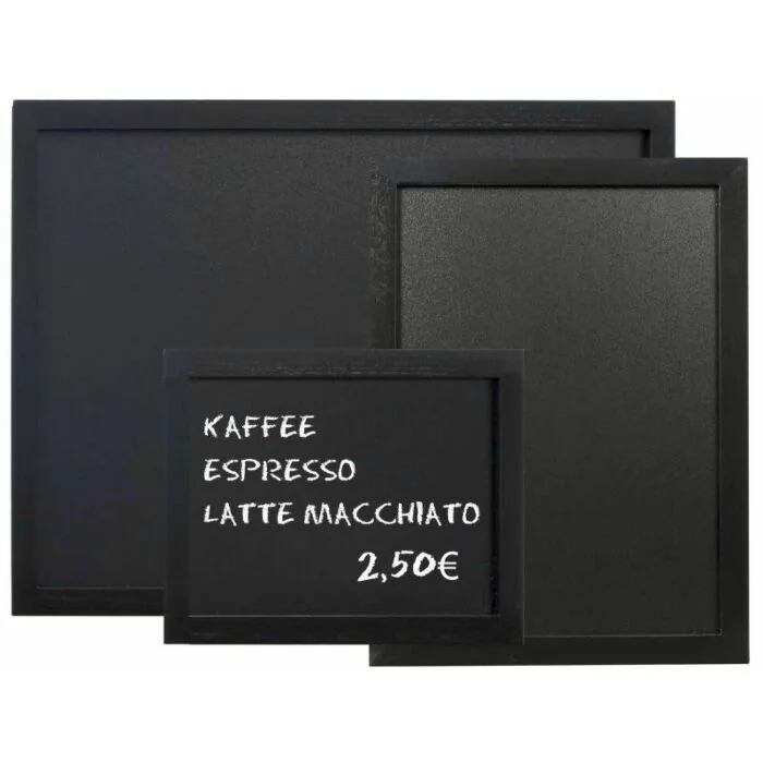 Contacto Wandtafel schwarz 800 x 600 mm